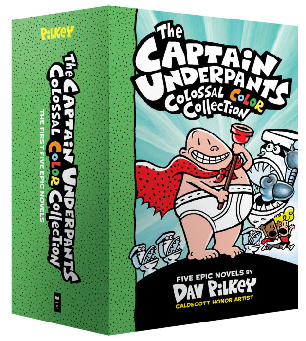 The Captain Underpants Colossal Color Collection (#1-5 Boxed Set)
