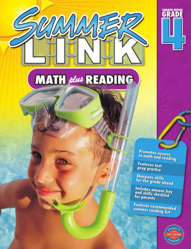 Summer Link Math Plus Reading, Summer before Grade 4